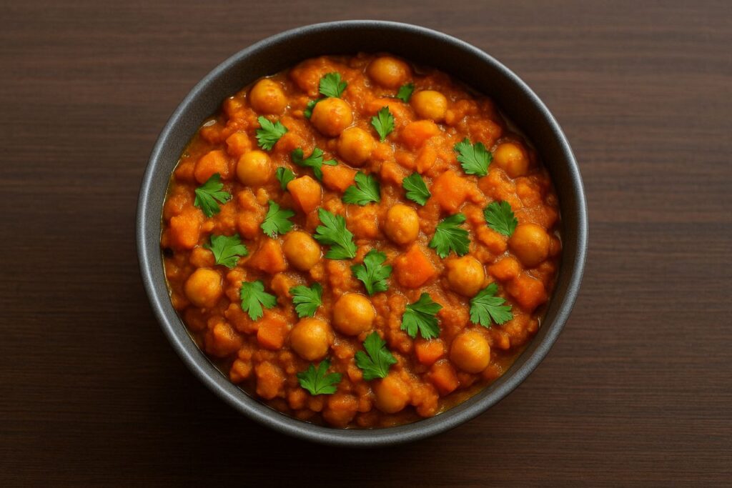 healthy struggle meal - Coconut Chickpea & Carrot Curry 